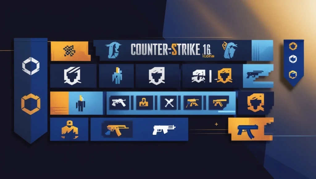 Counter-Strike 1.6 (2003) game icons banners