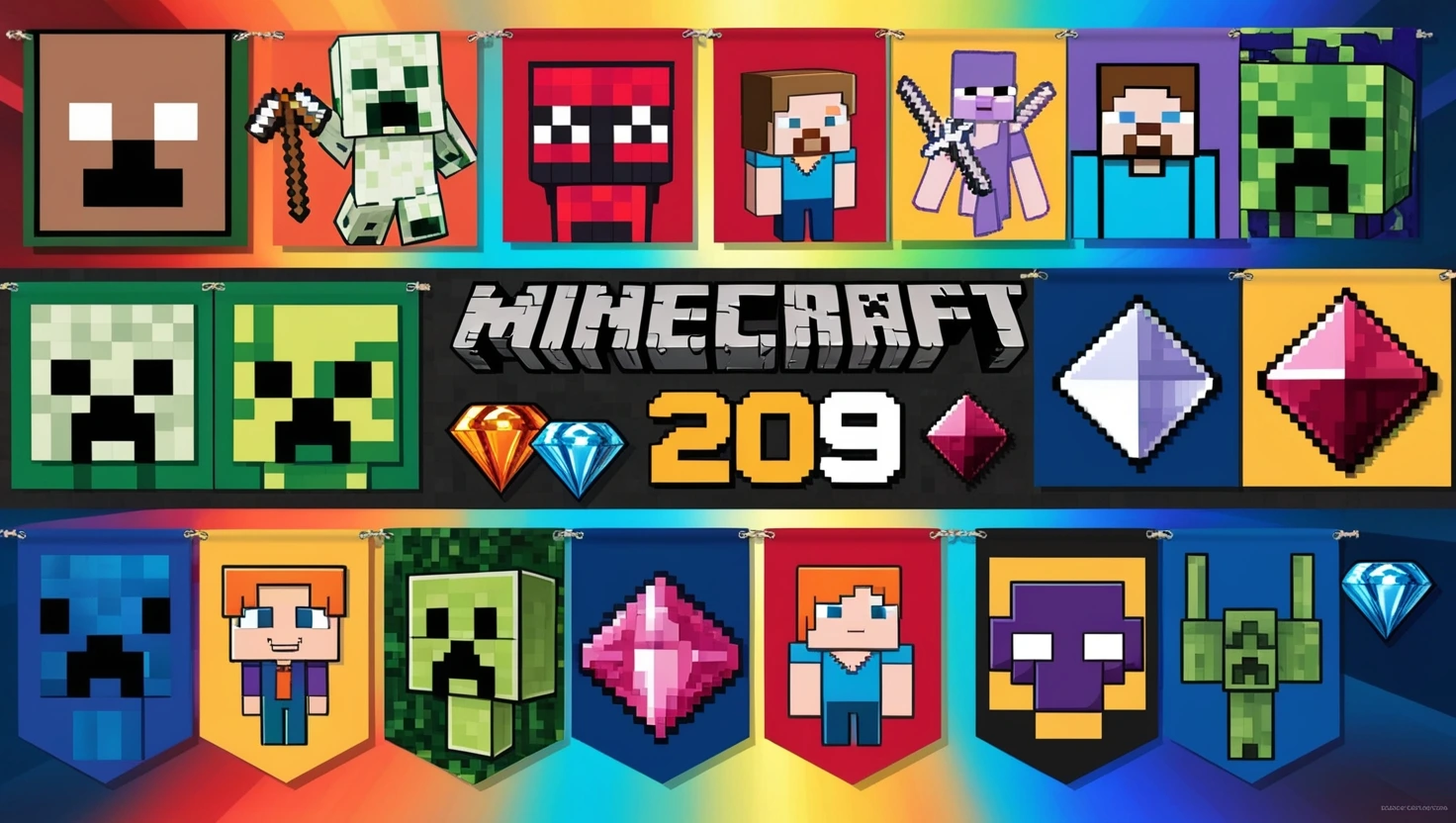 MineCraft (2009) game icons banners