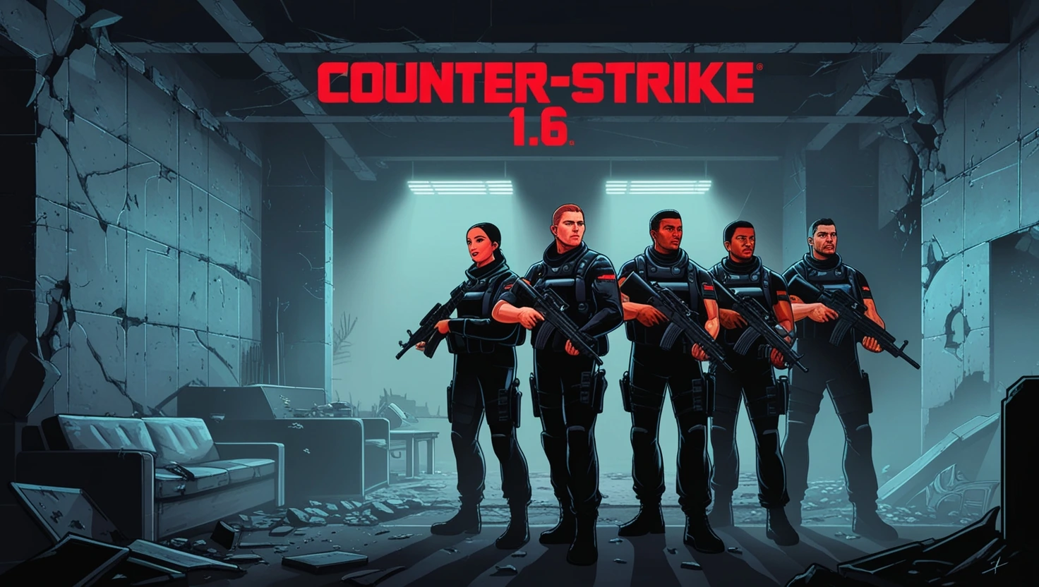 Counter-Strike 1.6 (2003) game icons banners