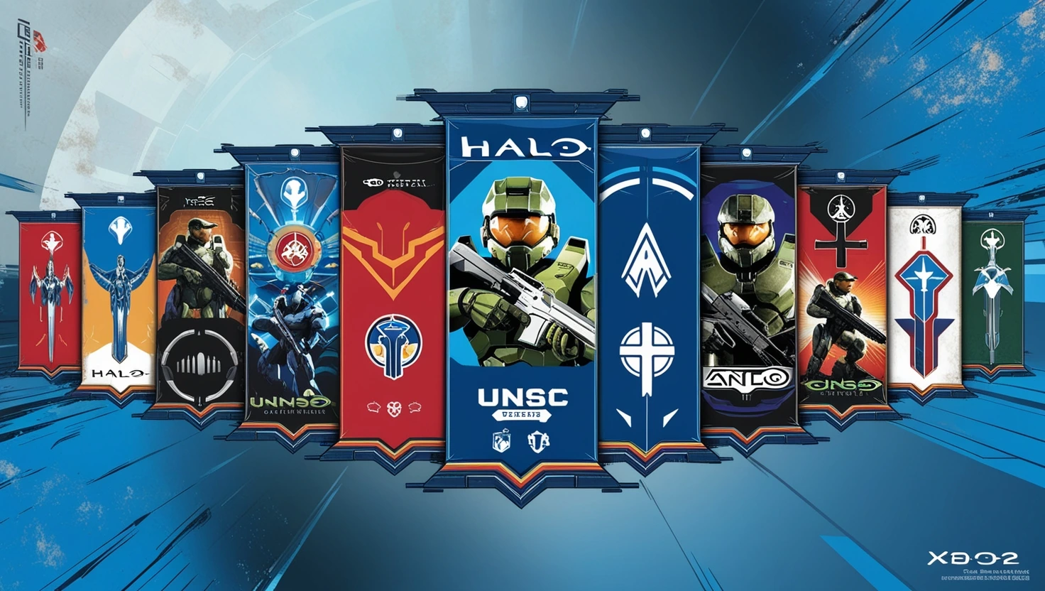 Discover the Art of Halo (2003) Game Icons Banners