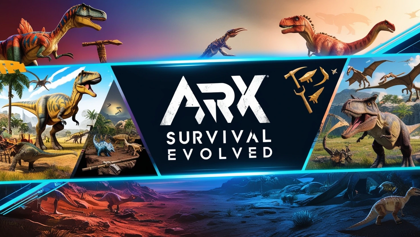 Ark: survival evolved (2017) game icons banners